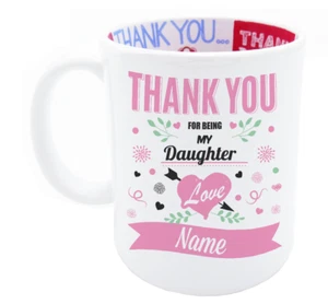 Daughter Personalised Coffee Tea Gift Mug For Birthday Christmas Keepsake - Picture 1 of 5