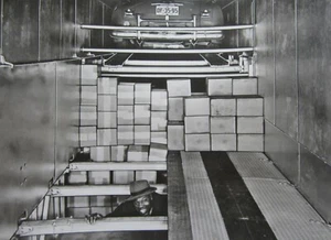Vintage White Motor Co Auto Carrier Trailer Configuration Factory Photo 1940's - Picture 1 of 4