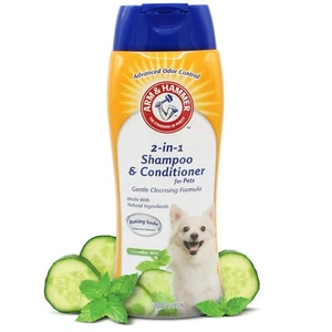 CHAMPÚ Y ACONDICIONADOR Arm & Hammer 2 en 1 para MASCOTAS PERROS | PEPINO COMO NUEVO Natural - Imagen 1 de 2