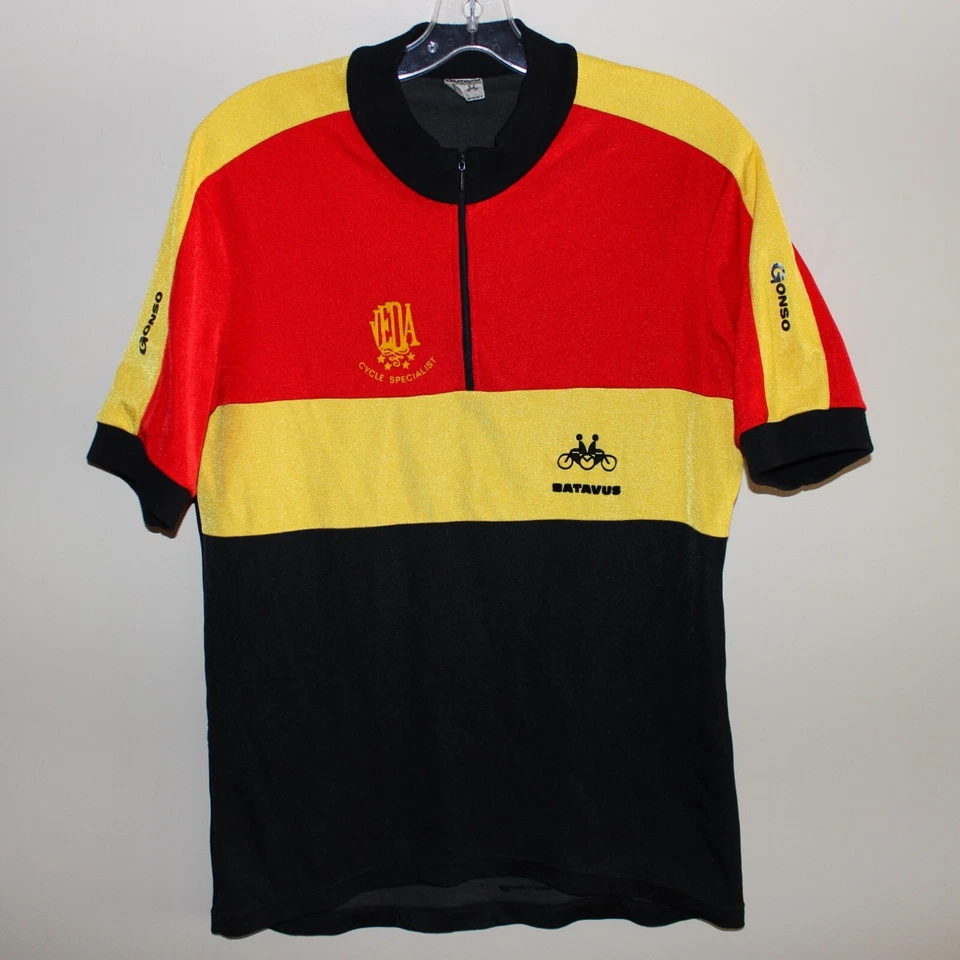 Camiseta de ciclismo vintage B. Veenendaal Tweeweilers Ede Gonso Bélgica Batavus JEDA? Foto 1 de 4