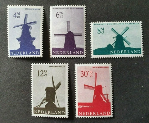 1963 NETHERLANDS NEDERLAND SET MOLENS MILLS VF MNH Cover