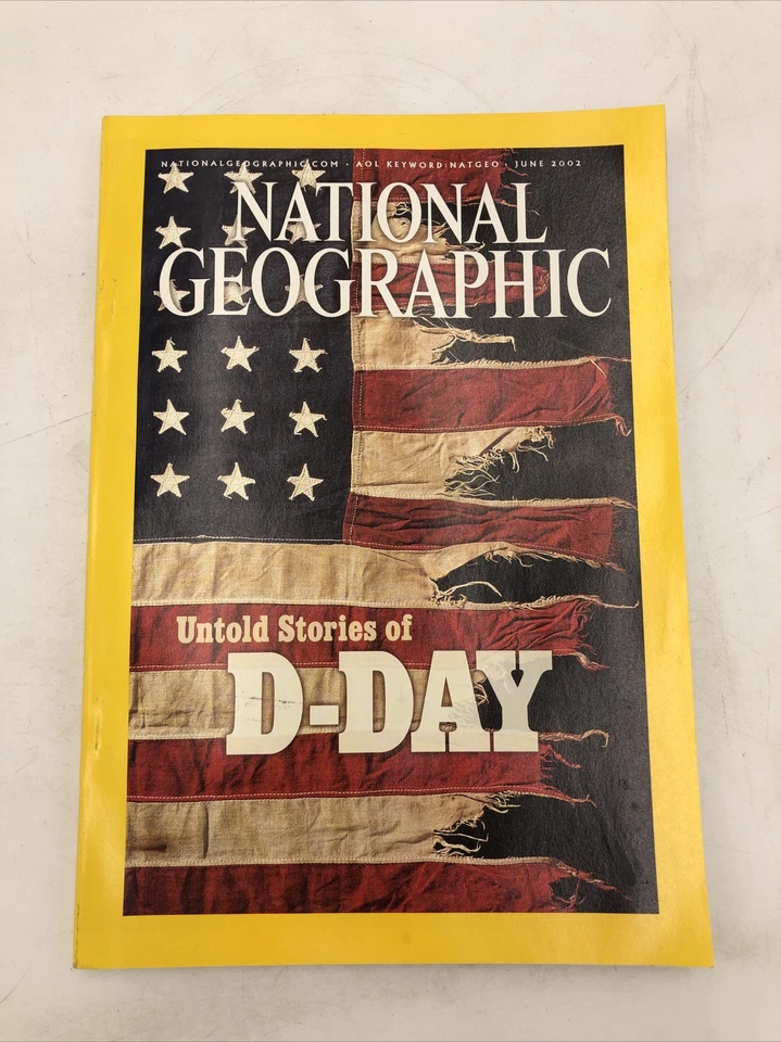 National Geographic Magazine - Untold Stories of D-Day; WWII History  June 2002 Foto 1 de 4