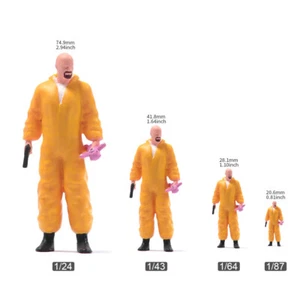 1/64 Pistola Asesino Calvo Escena Accesorios Miniaturas Estatuillas Modelo Para Coches Vehículos - Imagen 1 de 6