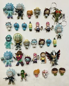 Funko Mystery Minis Rick and Morty 30 Figures Lot + 2 Keychains Some Duplicates - Picture 1 of 4