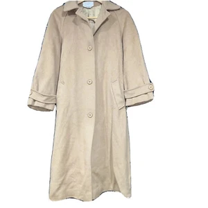 Gabardina larga vintage Cassidy Petite talla 8 hecha a mano 100 % lana - Imagen 1 de 12