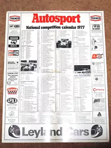 Autosport 1977 calendario nacional de competición - rally, F3, reuniones de clubes, etc. - Imagen 1 de 1