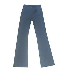 Athleta Fusion Gray Low Rise Yoga Flare Wide Leg Leggings Flap Inner Pockets XS - Picture 1 of 9