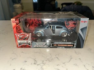 MAISTO Bugz Urban Diecast Collection VOLKSWAGEN BEETLE DRAG BUG.  Blue 1:24 MINT - Picture 1 of 10