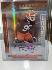 2006 Playoff Absolute Memorabilia Kamerion Wimbley Spectrum Rookie Auto 12/50 RC
