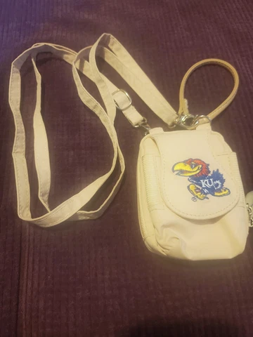 Charm 14 Cross Body KU "Kansas University" Wallet Size Purse Cover