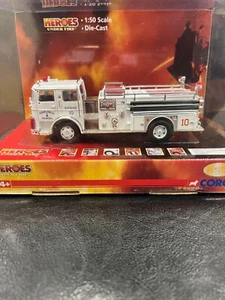 Corgi Seagrave K Closed Cab Fire Dept. Vehicle Harrison, NY #US50810 - Picture 1 of 4