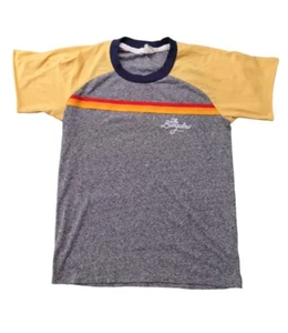 Camp Collection LOCALS ONLY The Bungalow Ringer T Shirt - XS Retro Style Tee - Picture 1 of 6