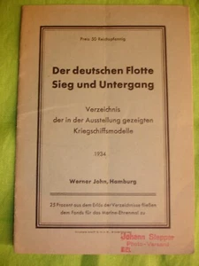 Der deutschen Flotte Sieg  Kriegsschiffe 1934 AH 2 WK original  Dokument - Bild 1 von 2