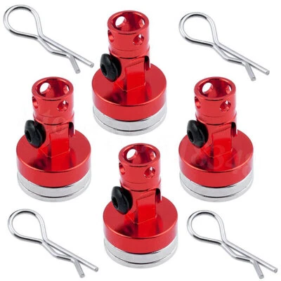 8X Magnetic Invisible Body Post Mount with R clips for 1/10 RC Car USA - Image 1 of 4