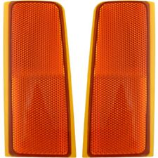 Reflectors Set of 2 Front Driver & Passenger Side for Chevy Suburban Tahoe Pair