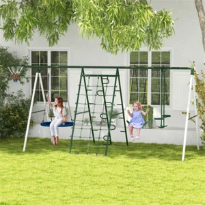 Outdoor Swing Seat for Kids and Adults Durable Hanging Chair Garden Swing - Picture 1 of 7