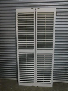 Plantation Shutters pair, 1020mm wide x 2365mm high, 9g - Picture 1 of 13