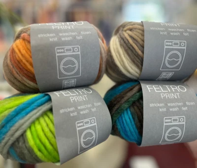 Lana Grossa FELTRO PRINT, 100%Schurwolle, 50g ca. 50m, versch.Farben - Bild 1 von 3