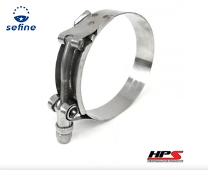 HPS Stainless Steel T-Bolt Clamp 54mm - 62mm for 1-7/8" inch Hose SSTC-54-62 - Picture 1 of 3