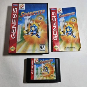 Sparkster for Sega Genesis Complete In Box CIB Great Shape, Good Pins, Tested - Picture 1 of 14