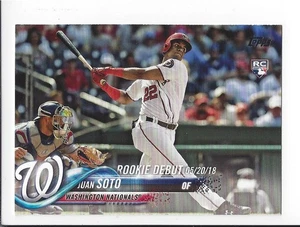 Juan Soto 2018 Topps Update Series Rookie Debut #US104 Juan Soto RC - Picture 1 of 2