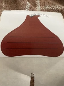 Vintage Big Hershey’s Kiss Chocolate Candy Sticker With Lines 4.5” Rare - Picture 1 of 1
