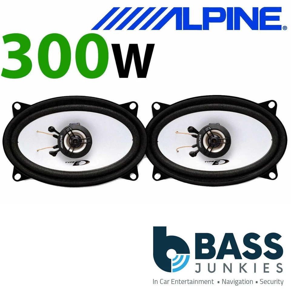 ALPINE VW Golf MK2 1983-1992 4x6" 10x15cm 2 way 300W Car Coaxial Rear Speakers - Image 1 of 1