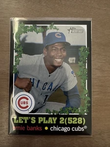 2020 TOPPS HERITAGE ERNIE BANKS LP2-15 LET'S PLAY 2(528) COME NUOVO CHICAGO CUBS - Foto 1 di 2