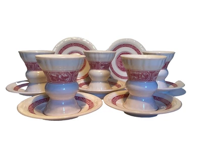 Tazas de café y 7 platillos Heinrich Rudesheimer, colección Asbach Foto 1 de 4