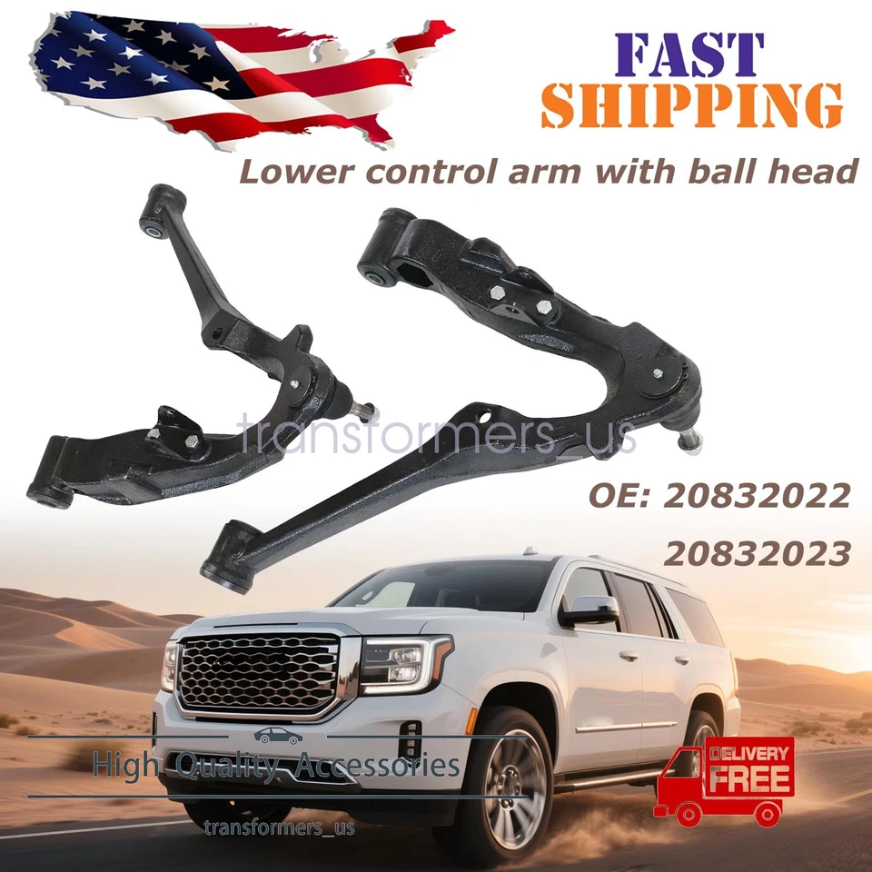 Brazos de control inferiores con rótulas para Chevrolet Silverado 2500HD 2001-2010 Foto 1 de 4