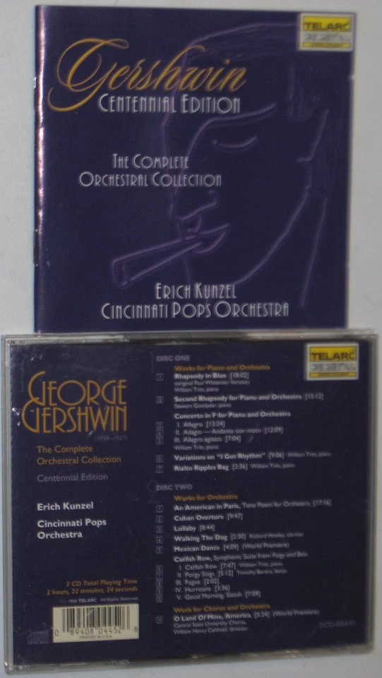 GERSHWIN: Rhapsodies #1 & 2, Piano Concerto, Catfish Row, American/Paris, 2 CDs - Image 1 of 1