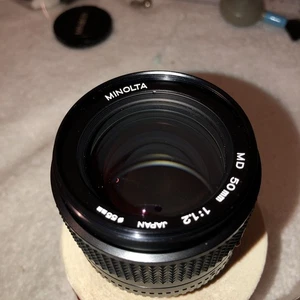 [NewOldStock] Minolta MD 50mm f/1.2 manual focus lens Original Caps [Pristine] - Picture 1 of 16