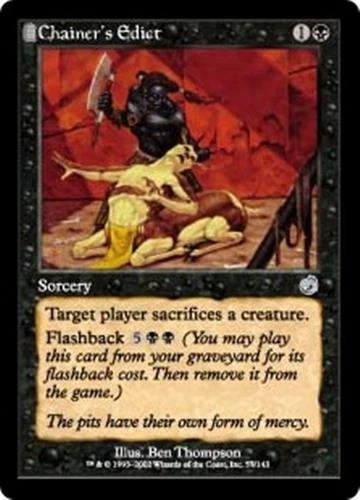 MTG - CHAINER'S EDICT - Torment (U) - Image 1 of 1