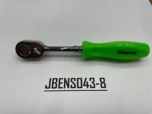 Snap-on Tools USA NEW GREEN 1/4" Drive Hard Grip Long Fixed Head Ratchet THLD72G - Picture 1 of 10