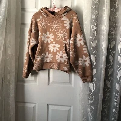 PACSUN LA Hearts Holly Printed Hoodie cotton blend women size M front pocket - Изображение 1 из 4