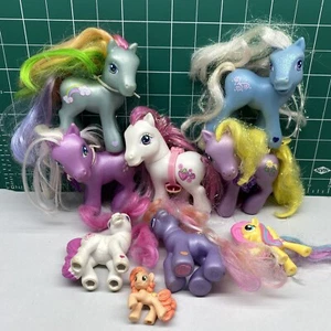 2002 My Little Pony Toys Lot Of 8, Vintage, Needs TLC - Picture 1 of 12