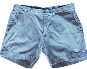Polo Ralph Lauren Classic Fit 6" Blue Striped Flat Front Shorts Men's Size 38 - Picture 1 of 7