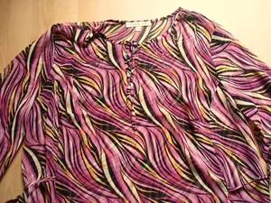  Transparente Chiffon-Tunika,Shirt,bunt v.Couture Line,Gr.44/46,3/4 Arm,Neu - Bild 1 von 3