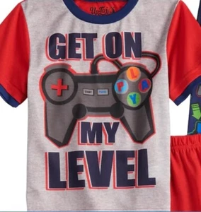 Video Game Pajamas Boys 6 NeW 2 Piece Set Shirt Pants Controller Pajamas Pjs NWT - Picture 1 of 4