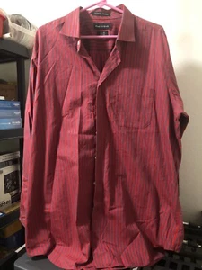 Paul Fredrick Men's Button Down Dress Striped Shirt Size 17 1/2 X 36 - Bild 1 von 3