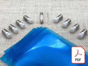 McIntosh MC2105 LED upgrade bulbs lamps lights gel filters INSTRUCTIONS kit set - Picture 1 of 8