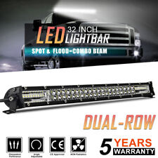 32inch 420W LED Light Bar Spot Flood Combo Off Road SUV ATV Marine Pickup PK34''
