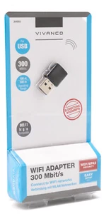 Vivanco USB WIFI Adapter 300 Mbits WLAN Dongle Netzwerk 802.11 b/g/n Wlan 311 - Bild 1 von 1