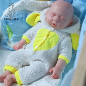COSDOLL 18.5" Silicone Baby Doll Newborn Baby Doll Realistic Reborn Baby Toys - Picture 1 of 17