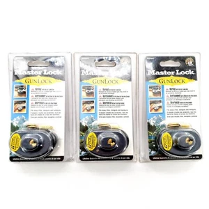 Master Lock 90DSPT Keyed Gun Trigger Lock Gun Lot Of 3 Brand New Sealed - Picture 1 of 4