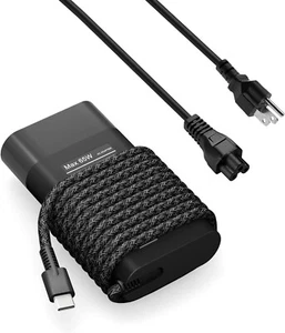Slim 65W Laptop Charger USB C Chromebook Charger for HP Spectre X360 14 2 in 1 - Picture 1 of 12