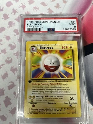 Spanish Electrode Base Set 1st Edition Rare 1999 Pokemon 21/102 PSA 9 Mint - Image 1 of 3
