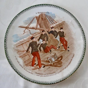 ANCIENNE ASSIETTE HB & Cie CHOISY THEME MADAGASCAR N° 1 - Bild 1 von 4