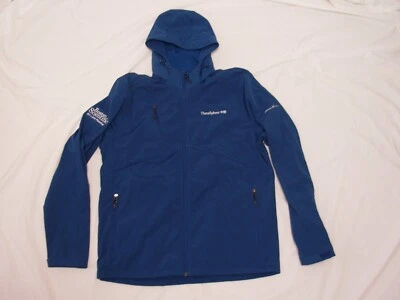 New Eddie Bauer Men's Sz L Blue Soft Shell Parka Jacket Logo Boston Scientific - Image 1 of 4
