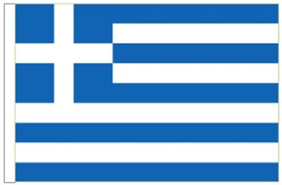 Greece Sleeved Courtesy Flag ideal for Boats 45cm x 30cm - Image 1 of 2